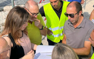 Las obras de construcción del puente de El Raal, en Murcia, avanzan a buen ritmo y según la planificación prevista